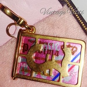 JUICY COUTURE CREDIT CARD CHARM +ORIG. BOX RARE